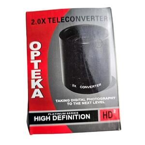 Opteka HD 2.0X 2X Teleconverter Metal Lens designed In Japan